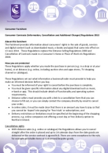 Consumer Contracts Regulations >> Consumer Contracts Regulations 2013 Factsheet Consumer Council Consumer Contracts Regulations >> Consumer Contracts Regulations 2013 Factsheet Consumer Council