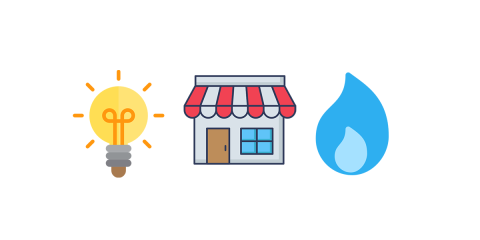 image of a business light bulb and flame