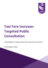 DfI - 15 October 2021 - Taxi Fare Increase consultation