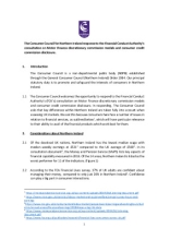 Response to the FCA’s Motor Finance discretionary commission models and consumer credit